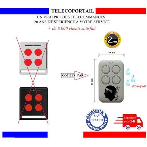 NICE ECCO 5 - TELECOMMANDE COPIEUSE NICE HOME ECCO5, ALTO ARIA AVIO MAESTRO RIVA FILO - COULEUR CORSE (1/2)