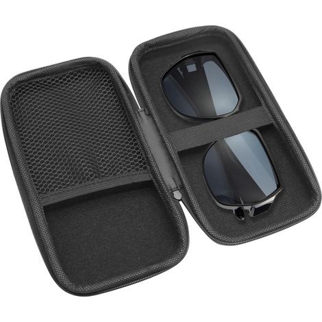 Boîte de rangement double couche pour lunettes de soleil, étui à lunettes pour plusieurs lunettes, grande taille, organiseur de lunettes de soleil avec fermeture éclair, idéal pour les voyages (1/5)