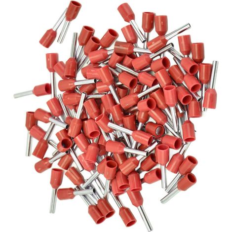 1000 Stück isolierte Aderendhülsen-Crimpklemmen für elektrische Leitungen, 16 AWG, Kabelendverbinder-Set E1512, Rot (1/5)