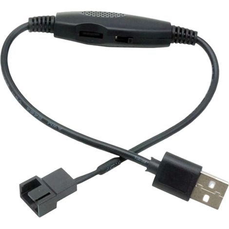 Adaptateur pour ventilateur PC, connecteur d'alimentation PWM USB 3/4 broches Câble répartiteur PWM pour PC de bureau, appareils électroniques, systèmes de refroidissement, entretien automobile