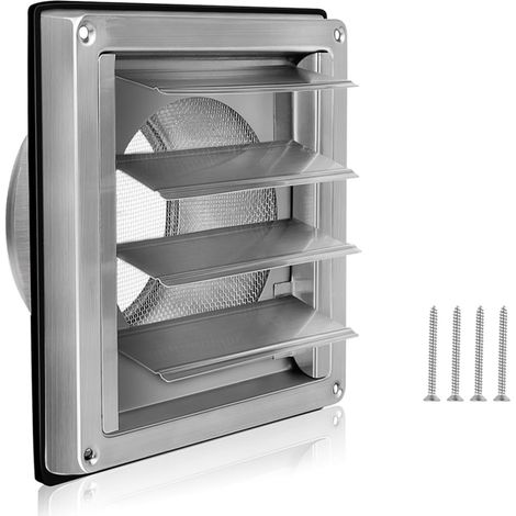 Grille de ventilation 100 mm en acier inoxydable (1/5)