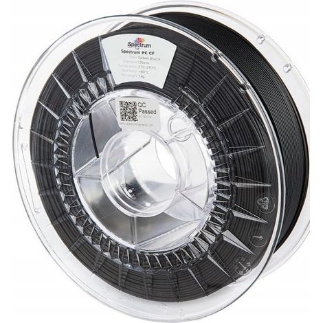 Filamento per stampa 3D Spectrum pc cf fibra carbonio 10% (1/2)