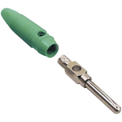 BKL Electronic 072152-P Fiche banane mâle, droit Ø de la broche: 4 mm vert 1 pc(s) D27927 (1/3)