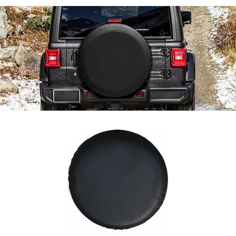 Spare Wheel Cover, Waterproof Dustproof Soft Spare Wheel Cover, Car Accessories (Black, 14") (1/5)