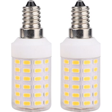 Ampoule Led E14 - 7 W - 900 Lm - Blanc Chaud - Angle D'éclairage 360° - Pour Lustre Plafonnier Lampe De Table - 2 Pièces (1/5)
