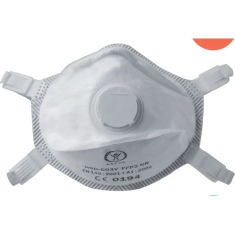 Masque respiratoire 4140KV/Safe AIR, FFP3/V NR avec soupape Nitras (Par 5) (1/5)