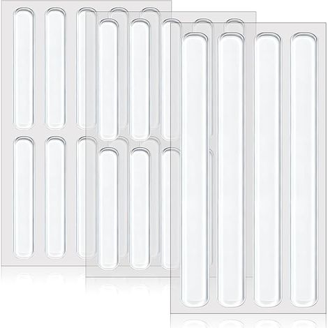 Bandes amortissantes Meubles Protections murales Autocollantes Transparentes 63mm 150mm Tailles Mixtes tampons Caoutchouc Armoire tiroir Porte Mur (1/5)