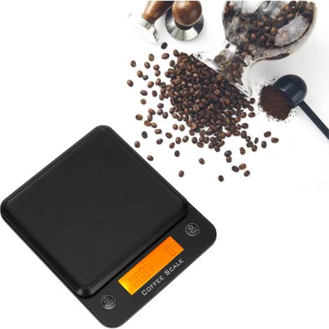 Kaffeewaage 3 kg/0,1 g mit automatischem Timer für Filterkaffee, auch zum Kochen und Backen geeignet. (1/5)