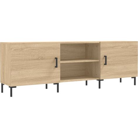 Mobile TV multimediale scaffale per televisione televisore buffet sala da pranzo soggiorno camera da letto rovere Sonoma 150 x 30 x 50 cm derivati del legno marrone 020027486