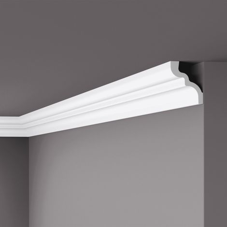 Eckleiste NMC C NOMASTYL Noel Marquet Zierleiste Stuckleiste Modernes Design weiß 2 m (1/5)