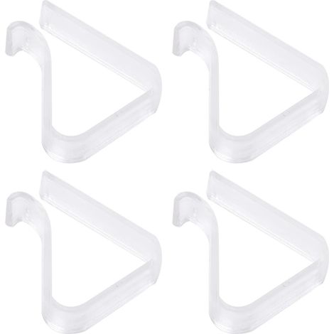 Confezione da 4 clip per tovaglie, clip per tovaglie, clip per tovaglie, accessori per tovaglie da esterno, ganci per tovaglie da esterno, ganci per tovaglie da esterno, clip per tovaglie trasparenti  (1/3)