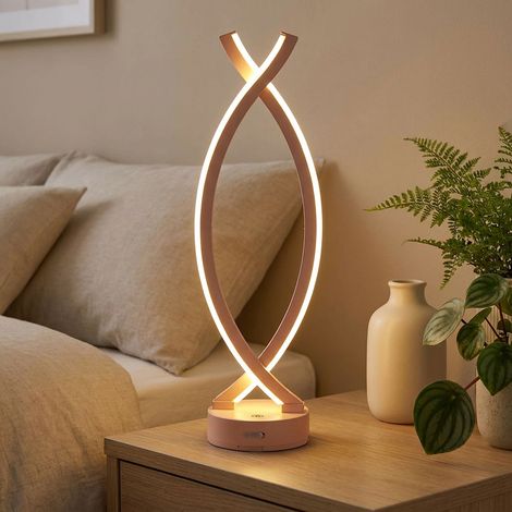 Lampada da tavolo Lampada da tavolo Lampada da soggiorno Touch dimmer Arancione Opale H 41 cm (1/5)