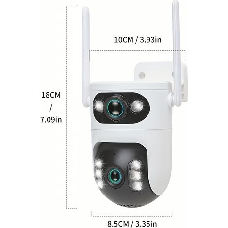 Filiyano-Caméra de surveillance sans fil HD 1080p extérieure avec vision nocturne Ultra HD 2K et contrôle via application (1/5)