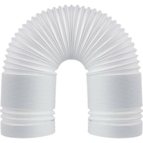 Tuyau d\'échappement flexible en PVC, 150 mm universel avec longueur 3 m, pour climatiseur, hotte aspirante, sèche-linge. (1/5)