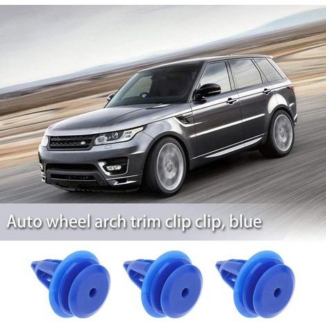 The Lord of the Tools 50x Attaches de Clip Garniture Voiture LR027255 Fixations Moulage de Passage Roue Avant en Plastique Bleu Compatible pour Range Rover Evoque (1/4)