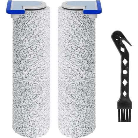 Brosse à rouleaude de rechange pour Ecovacs Deebot X8 Pro Omni / X8 Omni Aspirateur Accessoires, 2 Brosse à rouleaude + 1 Brosse de nettoyage (1/5)