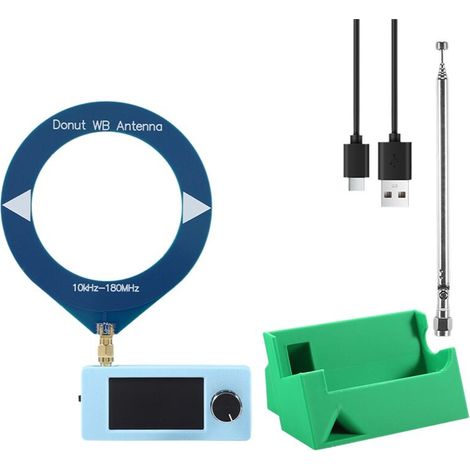 Il s'agit d'un kit de récepteur radio pour le SI4732, 10 kHz-180 MHz, avec un écran de 1,9 pouce, une mini radio à ondes courtes SI4732, FM/AM/LSB/USB, une antenne et un support.