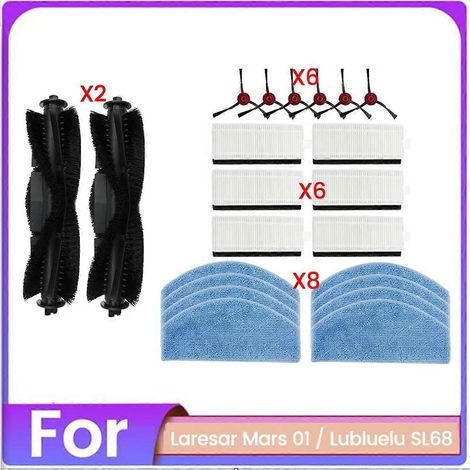 Ensemble de 22 pièces comprenant une brosse, un filtre et une serpillière pour aspirateur Mars 01 SL68 - Pièces de rechange (1/5)