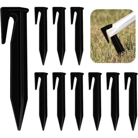 Piquets De Fixation - 120 Pièces - Plastique Robuste - Pour Robot Tondeuse - Compatible Câble Périmétrique (1/4)
