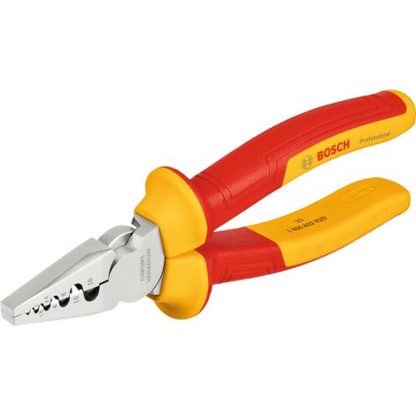 Bosch PRO Plier VDE Crimping Pliers 180mm 1600A02NE6 (1/4)