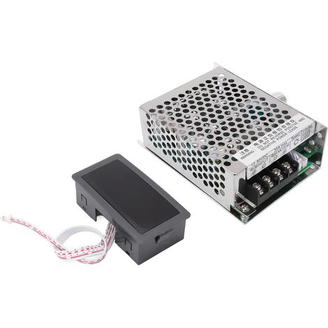 DC-Motorregler mit Sanftanlauf und -stopp, PWM-Motordrehzahlregler mit Digitalanzeige, DC 12–80 V (1/5)