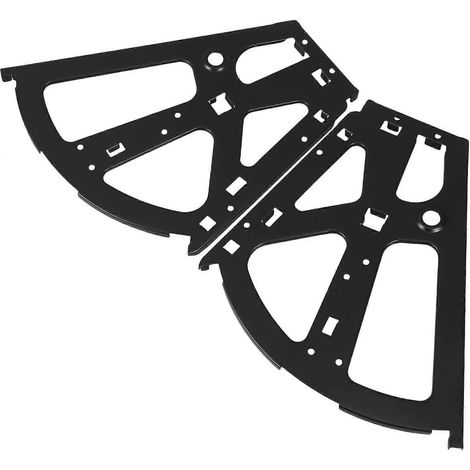 Cabilock Lot de 2 charnières à rabat noires élégantes, finition peinte, pour chaussures (1/5)