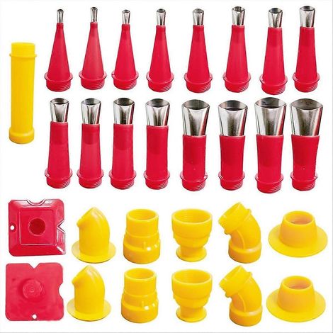 29-teiliges universelles integriertes Gummidüsen-Werkzeugset, Dichtungsspitzen, Dichtungsdüsen für Wurstdichtungsmasse (1/5)
