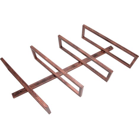Étagère Murale Rustique Porte-Bouteilles de Vin - Support pour 4 Bouteilles - Rangement Salle à Manger et Cuisine