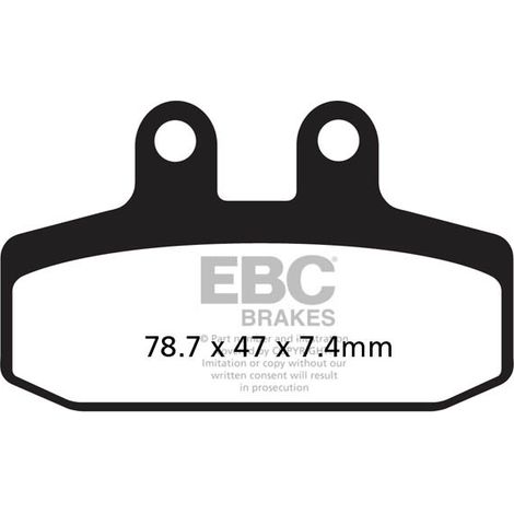 Pastillas de freno EBC SFA256 para scooter (juego para 1 disco)