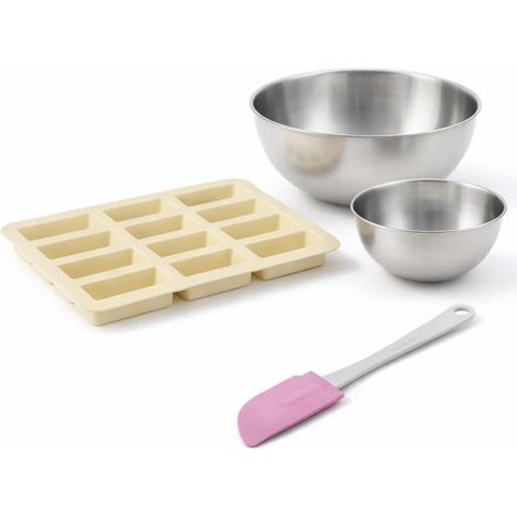 Set de 4 ustensiles de pâtisserie moule à gâteaux bol et spatule Zenker Sweet Sensation (1/5)