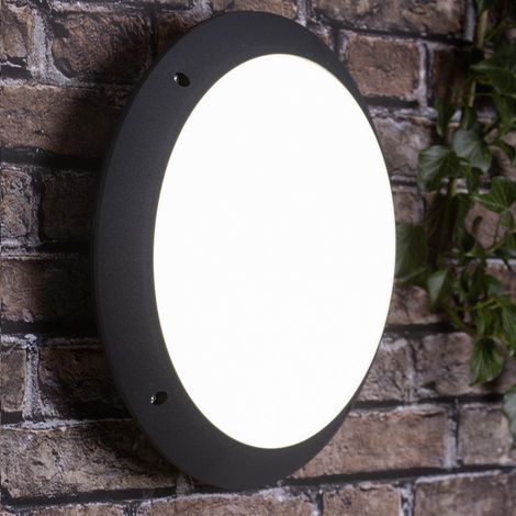 BRILLIANT Lampe Medway LED Außenwand- und Deckenleuchte 31cm anthrazit 1x 12W LED integriert (SMD), (1000lm, 4000K) IP-Schutzart: 66 - starker Strahlwasserschutz (1/4)