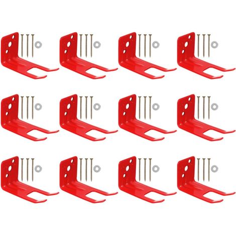 Support mural pour extincteur rouge (1/5)
