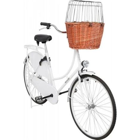 Trixie Fahrradkorb vorne Natur für Hund und Katze