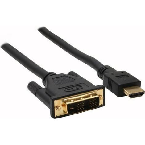 Câble vidéo - - HDMI-DVI - Contacts dorés - Blindé - 3m
