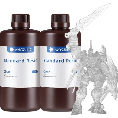 3D-Druckharz, schnelle Aushärtung, hohe Präzision, 2KG Klar (1/2)