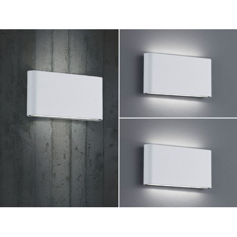 2er SET LED Außenwandleuchten Up and Down Light Weiß, Breite 17,5cm (1/5)