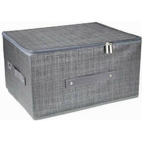 Boîte De Rangement Peu Encombrante Organisateur Conteneur Charnière 79416 45x35x20cm (1/4)
