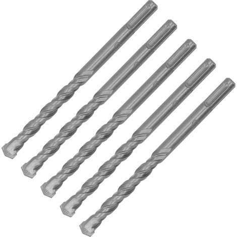 Foret SDS Plus Béton 5 Pièces 160mm Pointe Carbure Auto-Centrante 12mm Pour Pierre Brique Maçonnerie (1/5)