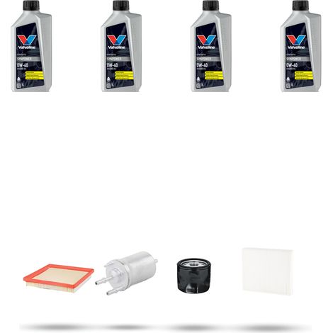 Kit tagliando 4 FILTRI e 4L OLIO compatibile con Vw POLO V (6R,6C) 1.6 81kw Dal 2014 (1/5)