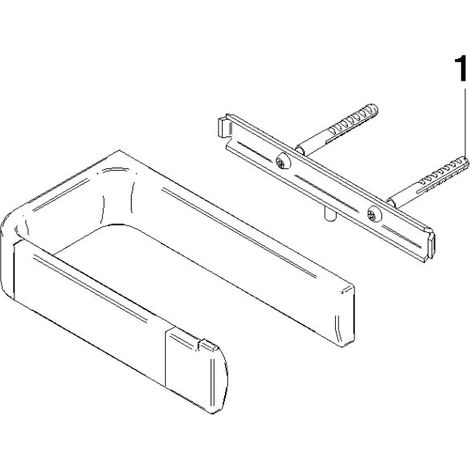 DORNBRACHT 83500976-00 Porte-rouleaux de papier SPÉCIFIQUE À LA SÉRIE