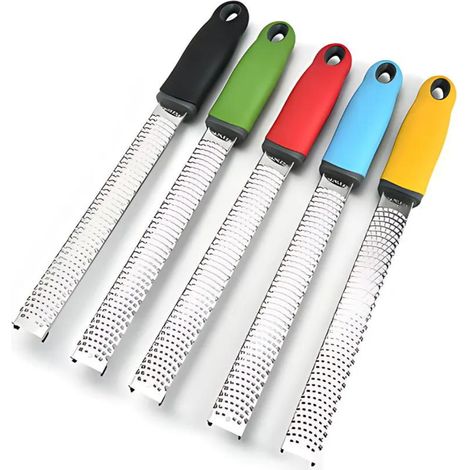 Rallador multifuncional de acero inoxidable, mini rallador de cocina, rallador multifuncional de acero inoxidable, mini rallador de cocina, negro.