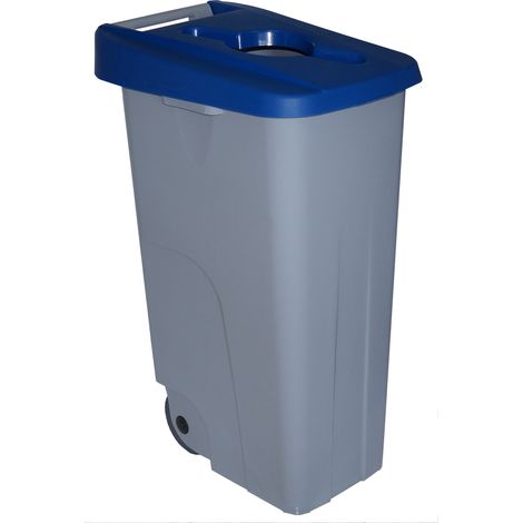 Cubo reciclaje Denox - 110 l - Azul