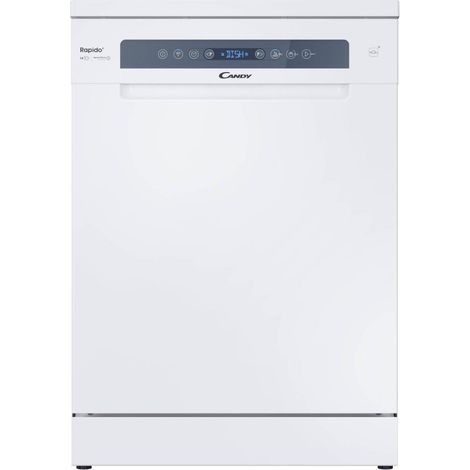 Candy – Lave-vaisselle 60 cm 14 couverts – Classe énergétique E – Wi-Fi + Bluetooth – 8 programmes – Départ différé – CF4E4F0W