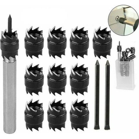 13 pièces Double face 3/8 Rotatif Spot Weld Cutter Remover Forets Cut Welds Kit (1/5)