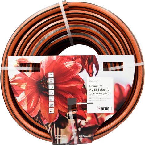 Gartenschlauch Rot 40 m 3/4" mit 18-fädige Diagonalarmierung "Rubin Classic" (1/4)
