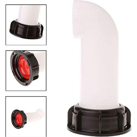 Bouchon de vidange pour réservoir IBC avec raccord fileté intérieur et robinet de sortie