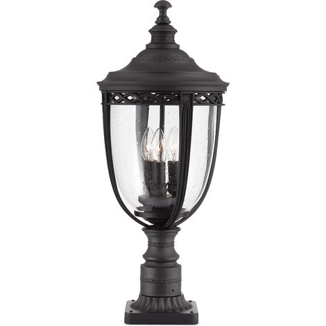 Elstead English Bridle - 3 Light Large Outdoor Podest Light Schwarz IP44, E14 (1/5)