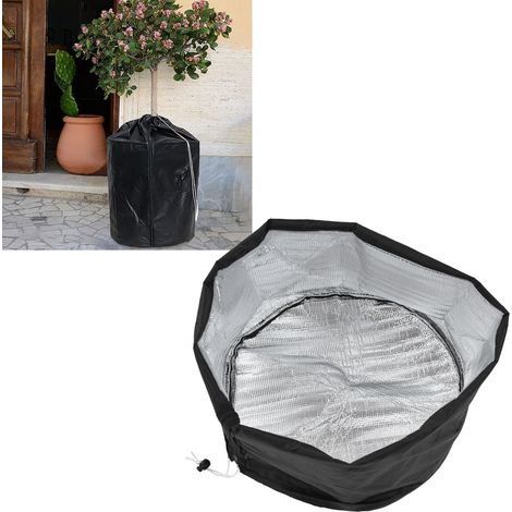 Couverture de Protection pour Plantes Jardin Étanche au Froid et à la Gelée - Pour Arbustes, Fleurs et Bacs - Noir - KZQ (1/5)