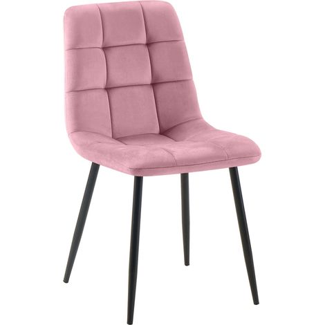 Esszimmerstuhl Antibes Samt rosa (1/5)