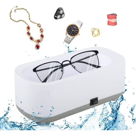Nettoyeur a Ultrasons, Appareil de Nettoyage Ultrasons, Machine de Nettoyage de Bijoux de Bain à ultrasons pour Lunettes